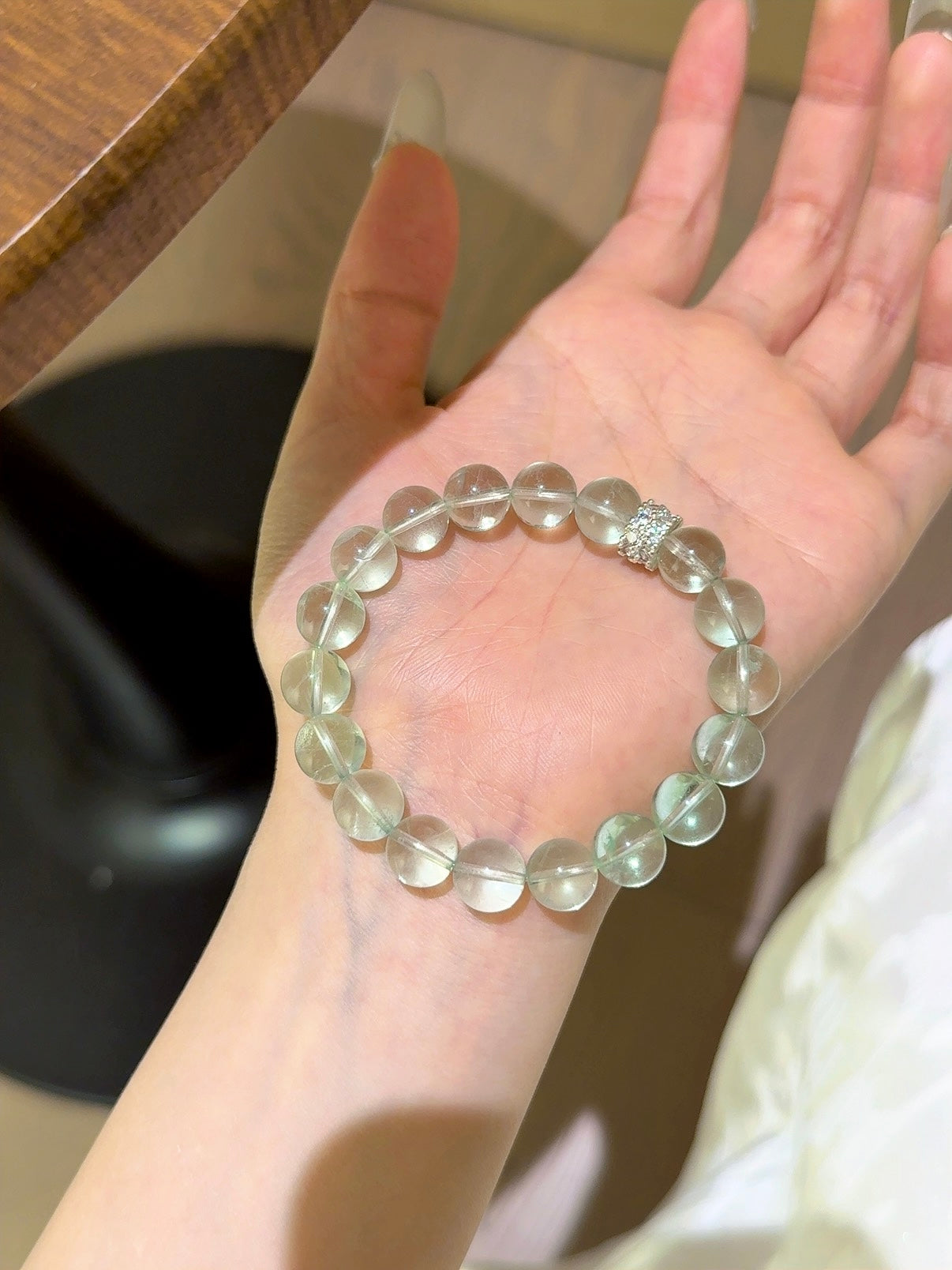 ▫️▪️ Green fluorite bracelet
